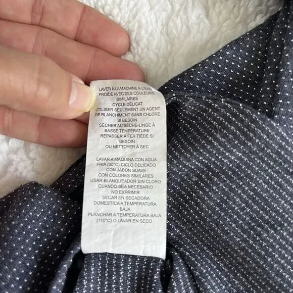 Perry Ellis‎ Shirt Men Sz XXL Gray Dark  Button Front Office Classiccore - Picture 4 of 6